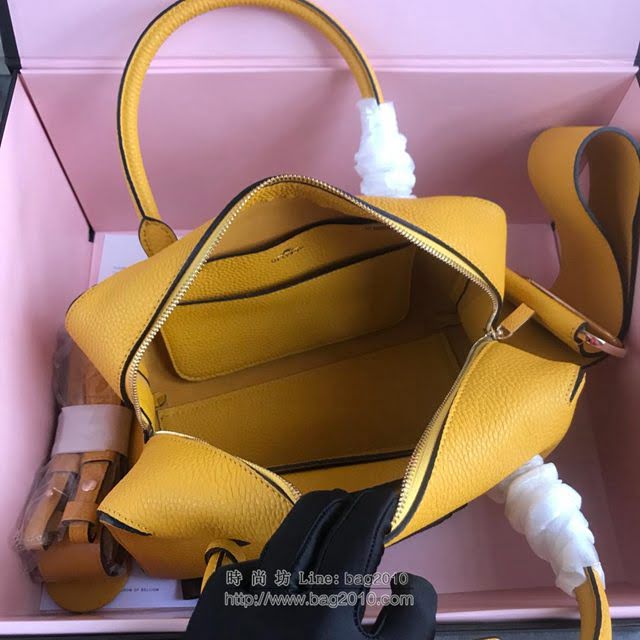 DELVAUX女包 Delvau單肩斜挎包 半手工Cool box 中號 德爾沃女手提包 手拎包 太陽黃  fcs1196